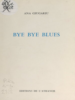 cover image of Bye bye blues